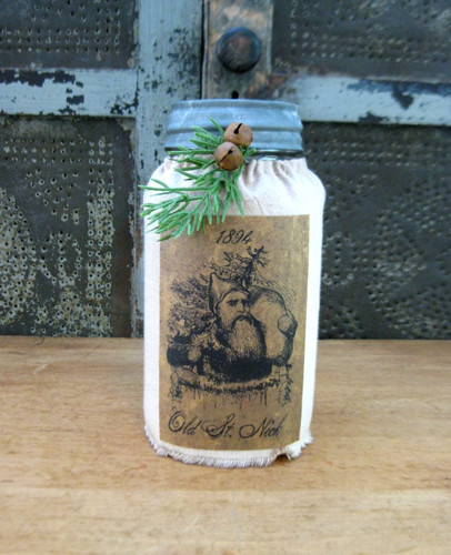 Antique clear glass canning - antique,