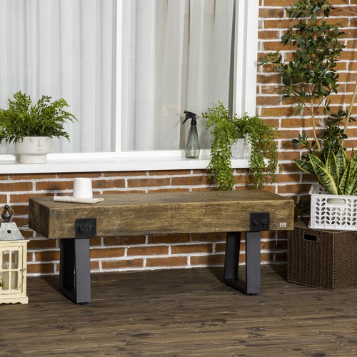 Garden bench with metal - garden,