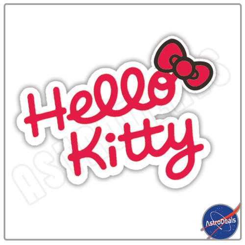Hello kitty logo sticker - kitty,