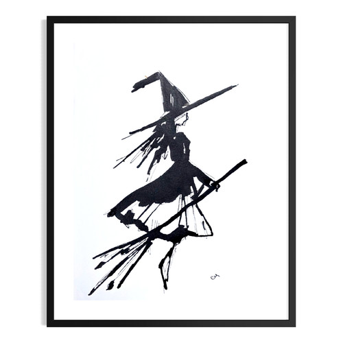 Original acrylic witch - acrylic,