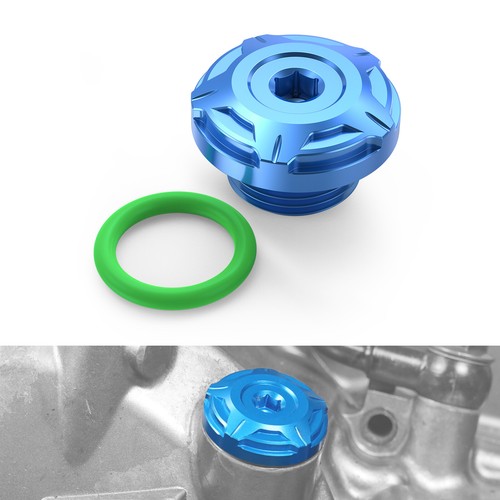 Aluminum oil filler - filler, engine