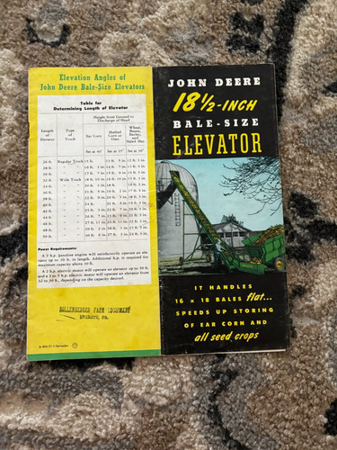 John deere inch bale - john, 1/2