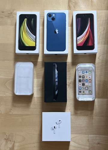Lot apple boxes - boxes, charging