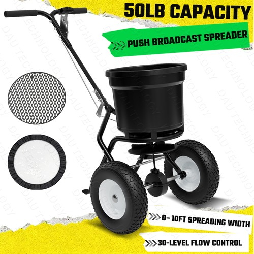50lb broadcast spreader - 50lb, walk