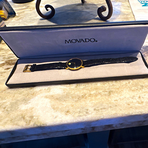 Movado museum quartz - movado, black