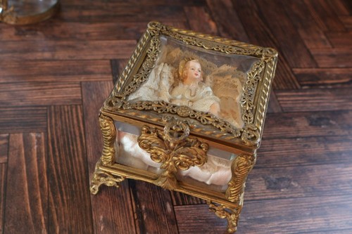 French ormolu glass vitrine - glass,