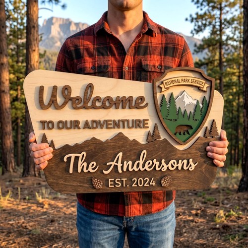 Custom national park welcome - custom,