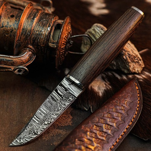 Damascus tactical knife - 8.6",