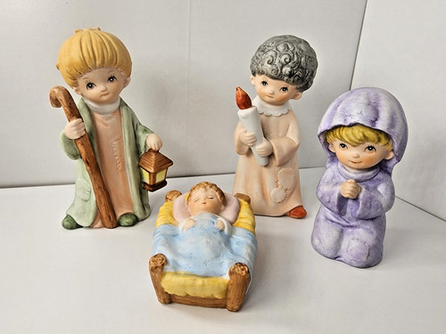 Vintage homco nativity scene - nativity,