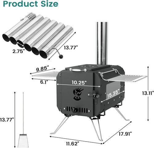 Tent stove portable - portable, camping