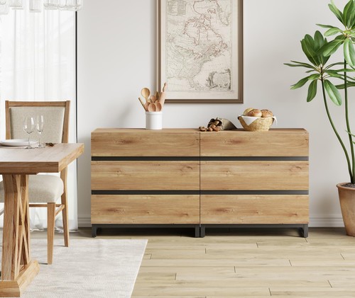 Drawer buffet sideboard - 6-drawer,