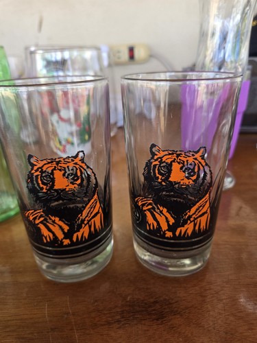 Two vintage esso glass cups - vintage,