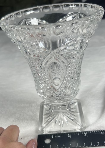 Cut glass crystal pedestal - cut,