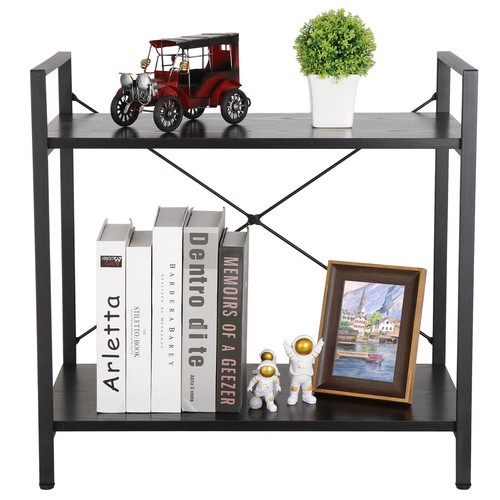 Tier low sturdy bookcase - 2-tier,