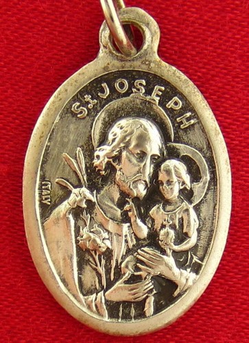 Saint joseph medal - saint,