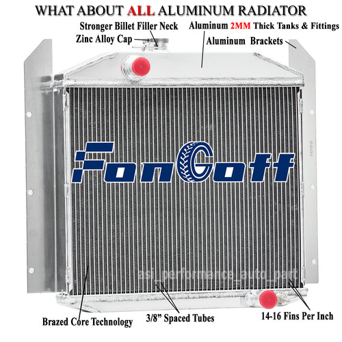 Rows aluminum radiator - 4,