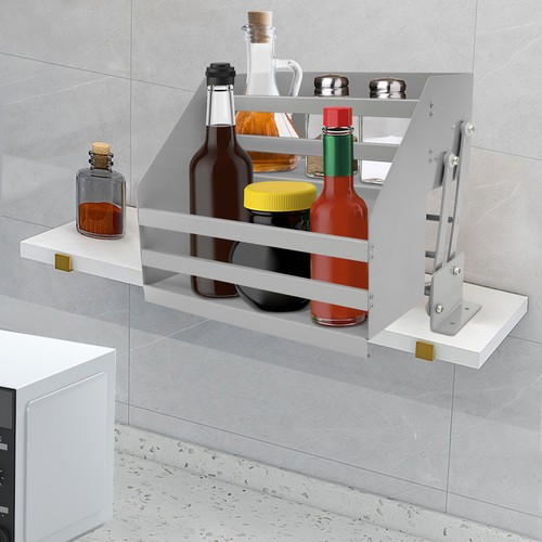 Tier pull down shelf cabinet - pull,