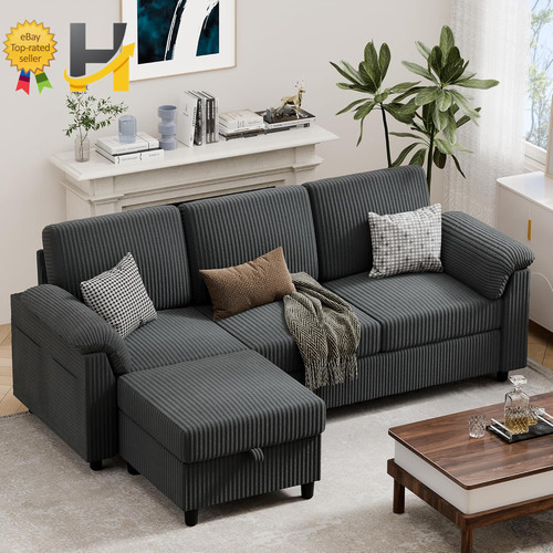 Shaped convertible sofa - 79",