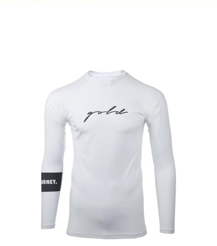 Gold bjj foundation rash - gold, guard