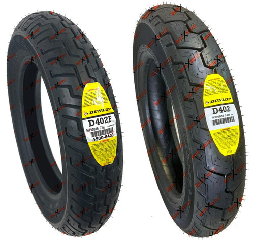 Dunlop d402 mt90b16 - front, rear