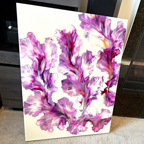 Purple abstract floral - abstract,