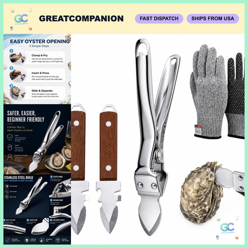 Stainless steel oyster - oyster, shucker