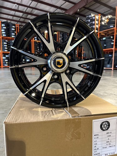 15x6 lug 6x5 - 6x5.5, aluminum