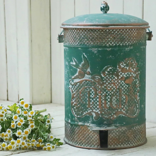 Vintage kitchen trash cans - vintage,