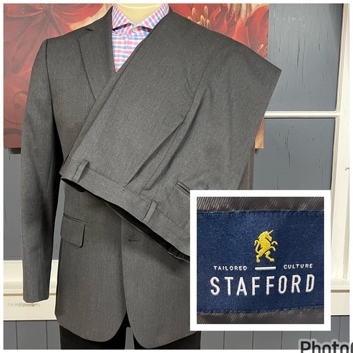 Stafford suit 2pc set mens - suit, 40r