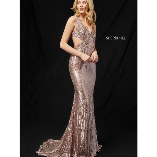 Sherri hill rose gold sequin - sherri,
