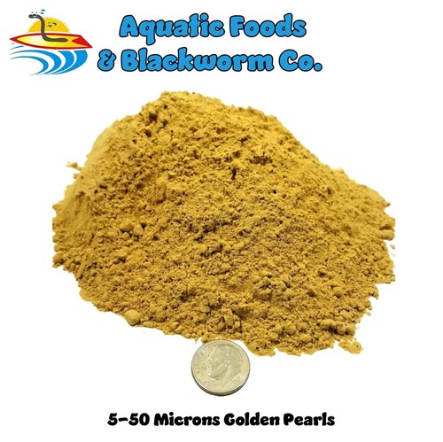 Golden pearls microns - golden,