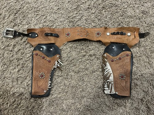 Vintage leather jeweled roy - leather,