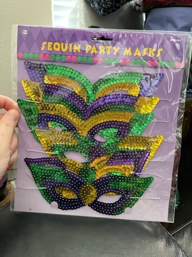 Amscan mardi gras sequin - gras, party