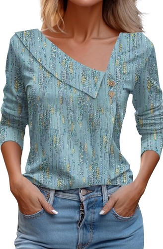 Women long sleeve neck loose - long,