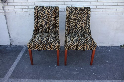 Pair modern mahogany spring - modern,