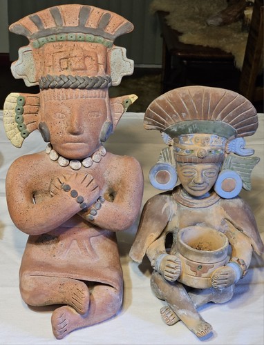 Rare vintage mayan red - mayan, clay
