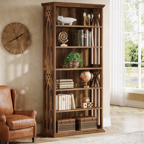 Tier tall bookshelf - bookshelf,, 75-inch