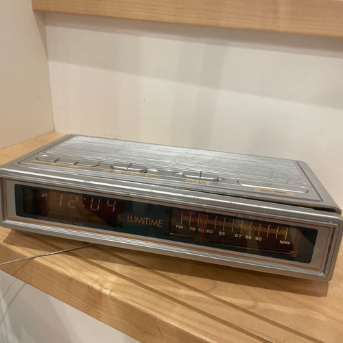 Lumitime clock radio silver - silver, am