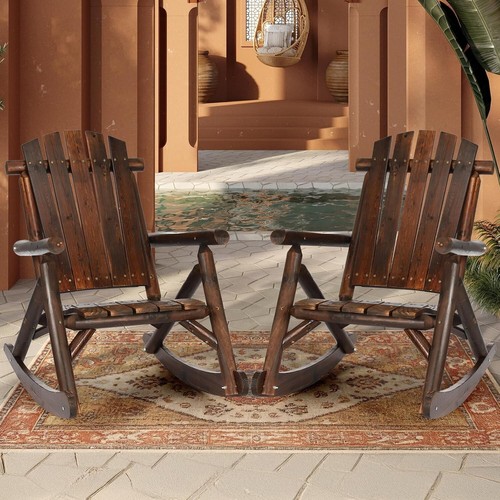 Adirondack rocker rustic wood - adirondack,