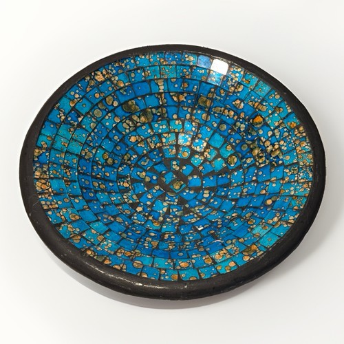 Blue green mosaic art - green,