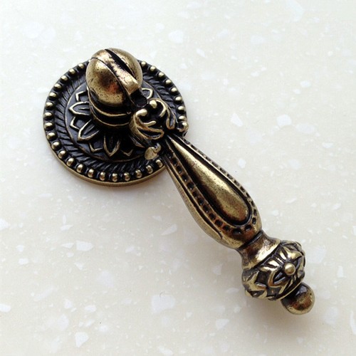 Antique bronze drop handle - antique,
