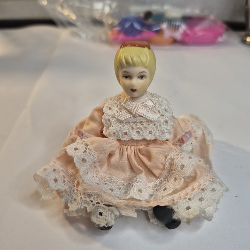 Vintage bisque dollhouse doll - vintage,