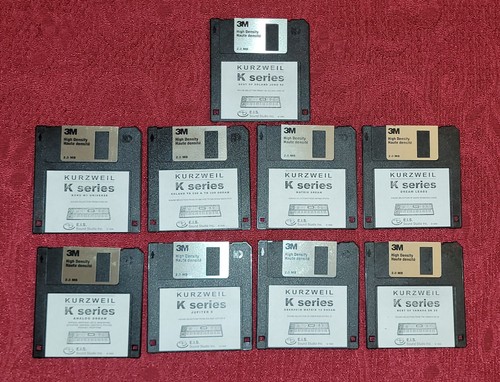 Lot floppy discs sound - 9,