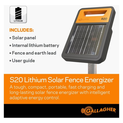 Gallagher s20 solar fence - gallagher,