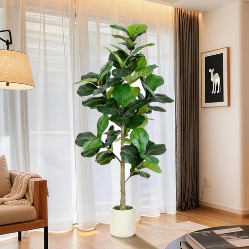 6ft fiddle leaf fig - fig, artificial