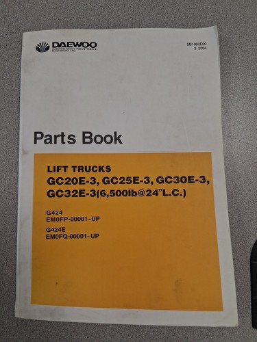 Daewoo parts book lift - book, truck