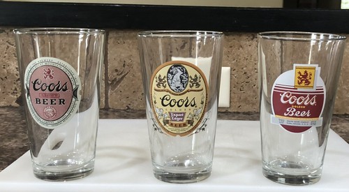 Lot vintage coors pint - lot,