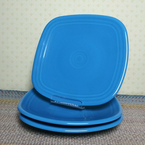 Fiestaware peacock blue - peacock, 7.5”