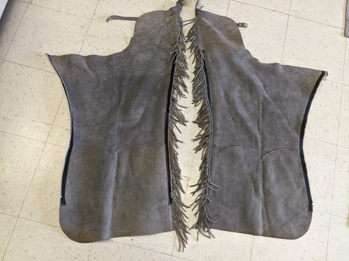 Vintage suede leather chaps - suede,
