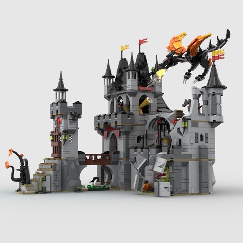 Moc medieval knights castle - moc:,
